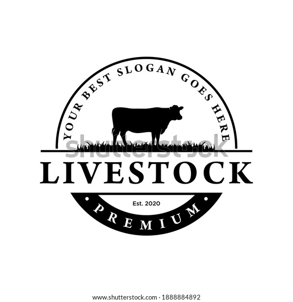 Livestock Logo Inspiration Flat Design Vector Stock Vector (Royalty ...