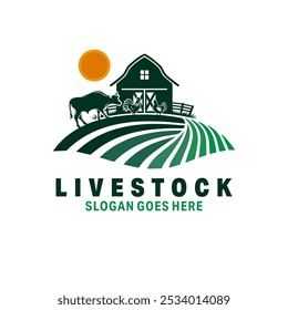 Livestock logo vector illustration design