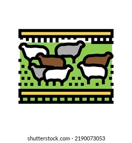 livestock smart farm agriculture color icon vector. livestock smart farm agriculture sign. isolated symbol illustration