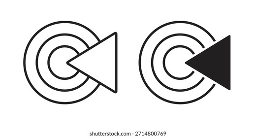 Livestream-Symbolpaket. Flaches Vektorsymbol-Designelement.