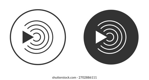 Livestream-Symbol. Perfekt für Web- und App-Schnittstellen, Präsentationen, Infografiken