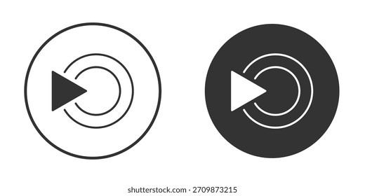 Paquete de signos de icono de transmisión en vivo. Símbolos de Vector para Diseños gráficos