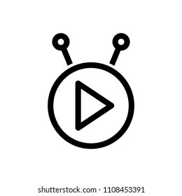 livestream icon, Vector illustration