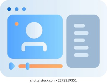 Livestream Icon Vector - This icon is typically designed to represent live broadcasting of video or audio content over the internet. It may feature an icon of a camera or microphone