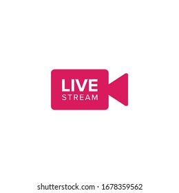 Livestream vector illustration symbol for video