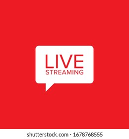 Livestream Vector Illustration Symbol For Video And Online