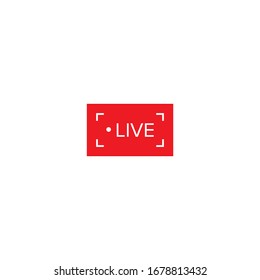 Livestream vector illustration symbol for video and online