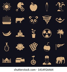 Living area icons set. Simple set of 25 living area vector icons for web for any design