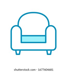 living chair - furniture icon vector design template