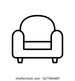 living chair - furniture icon vector design template