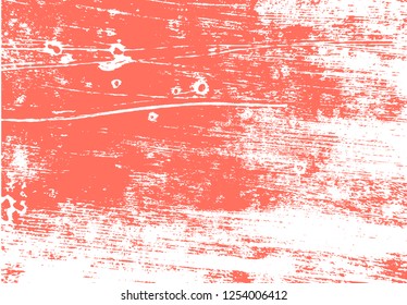 living coral, color of the 2019 year vector  brush paint spot stroke