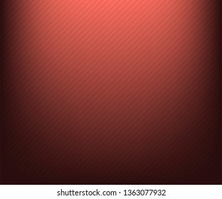 Living coral radial gradient to black with lines - vector illustration