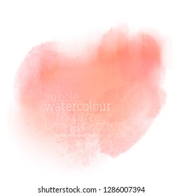 living coral water color splash. vector eps 8