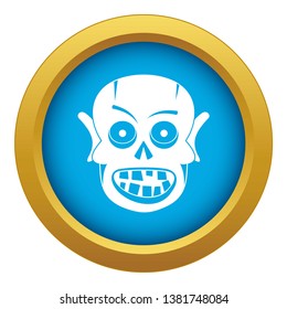Living dead icon blue vector isolated on white background for any design