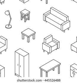 Isometric Furniture Icon Images Stock Photos Vectors Shutterstock