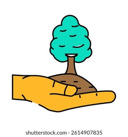 living green living line icon vector. living green living sign. isolated symbol illustration