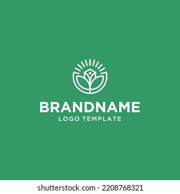 Living Home Logo Vector Modern Minimalistic