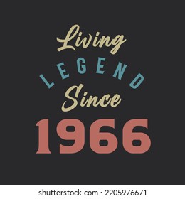 Living Legend since 1966, Born in 1966 vintage design vector