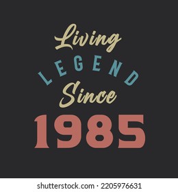 Living Legend since 1985, Born in 1985 vintage design vector