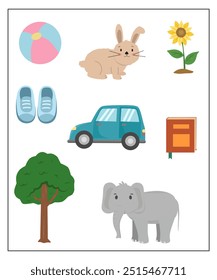 Living and non living worksheet for kindergarten, identifying living and non living things activity for kids 