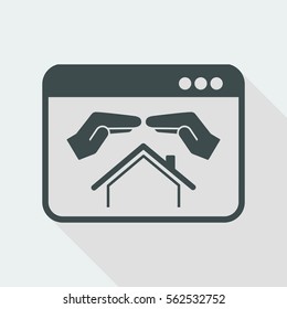 Living protection - Vector icon for computer website or application
