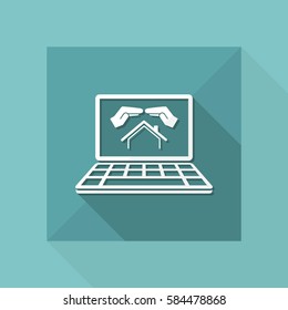 Living protection - Vector icon for computer website or application
