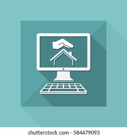 Living protection - Vector icon for computer website or application