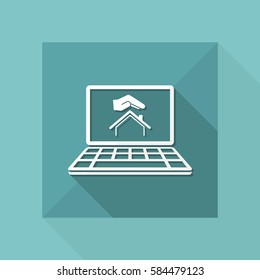 Living protection - Vector icon for computer website or application