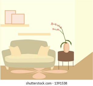Fondo del salón - Vector