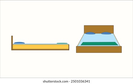 living room bed vector illustration for use.