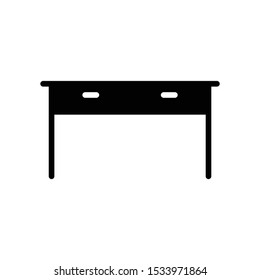 Living Room Console Box Cpmce[t. Drawer Desk Vector Icon Design
