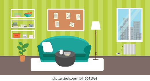 Hotel Room Wallpaper Stock Vectors Images Vector Art