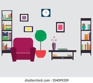 Living room. Furniture and Home Accessories