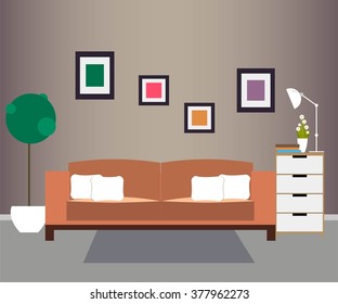 Living room. Furniture and Home Accessories