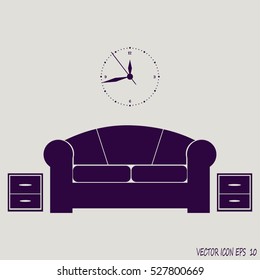  living room with furniture. Interior