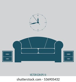  living room with furniture. Interior