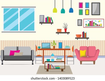 Living Room Furniturethere Many Things Such Stock Vector (Royalty Free ...