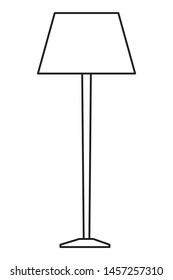 Living room house light lamp furniture vector illustration graphic design