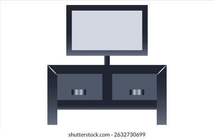 Living Room Icon Element For Design Home theater  cinema in flat line style
