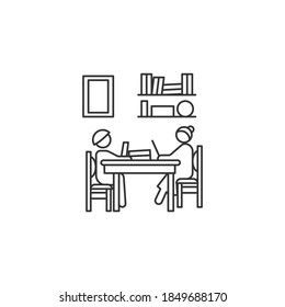Living room icon isolated on white background. Apartment symbol modern, simple, vector, icon for website design, mobile app, ui. Vector Illustration