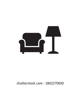 Living Room Icon, Real Estate Icon Vector