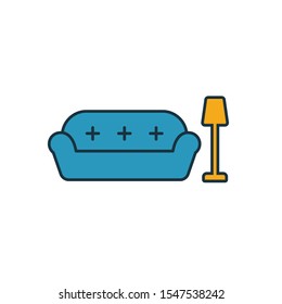 Living Room icon. Simple element from real estate icons collection. Creative Living Room icon ui, ux, apps, software and infographics.