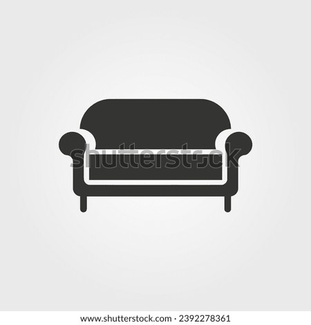 Living room icon - Simple Vector Illustration