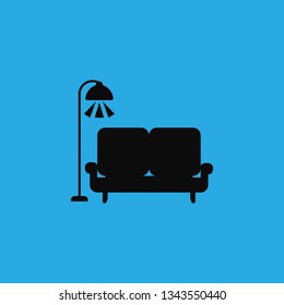 living room icon vector