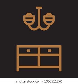 living room icon vector