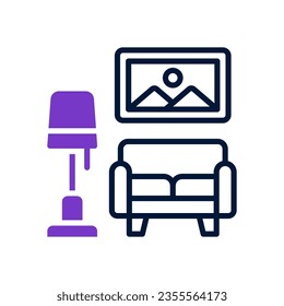 living room icon for your website, mobile, presentation, and logo design.