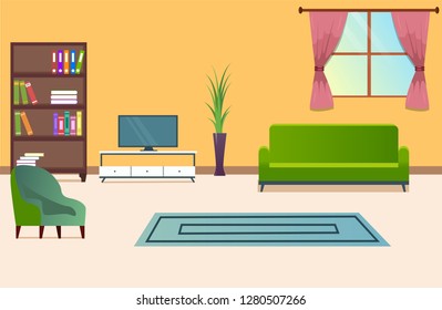 Living Room Illustration-vector