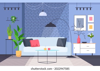 living room interior empty no people home modern apartment design horizontal