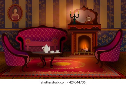 Victorian Fireplaces Images Stock Photos Vectors Shutterstock