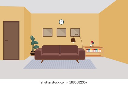animated living room background